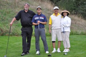 Photo of players at annual YFC Golf Tournament Fundraiser